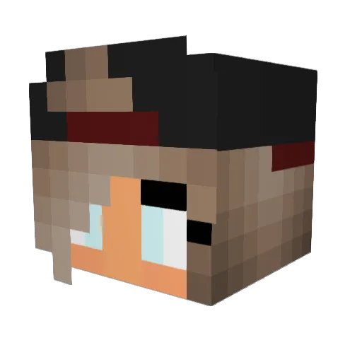 NezukoGirl989 Minecraft avatar head, 3D render