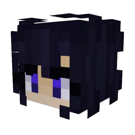 Nezuko_FlyKutos Minecraft avatar head, 3D render