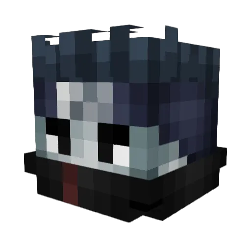 Nezuwudgie Minecraft avatar head, 3D render