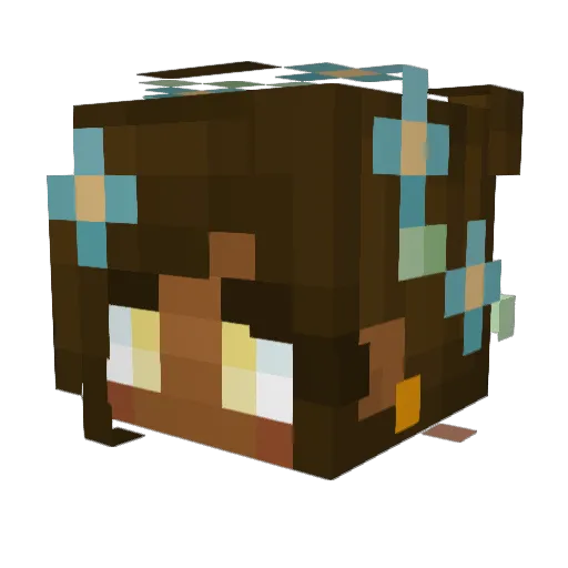Nfyers Minecraft avatar head, 3D render