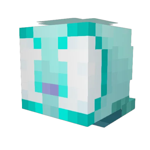 Ng295 Minecraft avatar head, 3D render