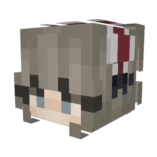 NgoiSaoLeLoi Minecraft avatar head, 3D render