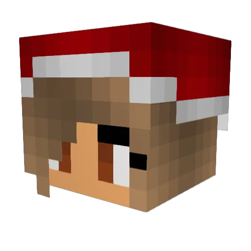 Ngraff Minecraft avatar head, 3D render
