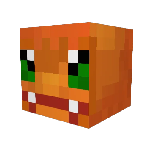Ngs_JumPer Minecraft avatar head, 3D render