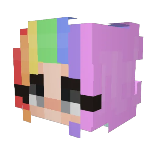 Ngsdragon Minecraft avatar head, 3D render