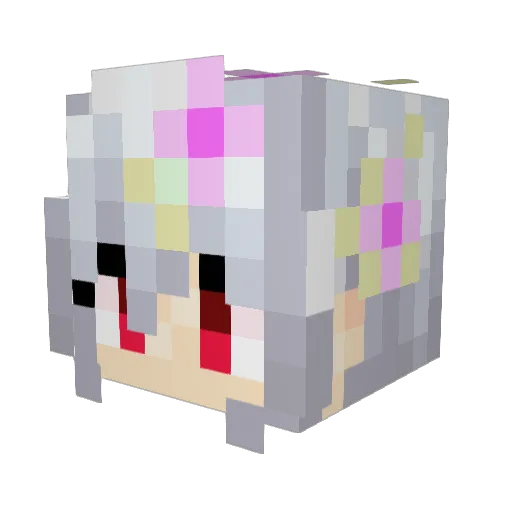 Ngsksoyo Minecraft avatar head, 3D render