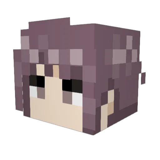 Ngtyk4 Minecraft avatar head, 3D render