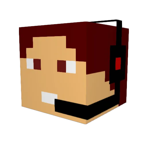 Ngw138 Minecraft avatar head, 3D render