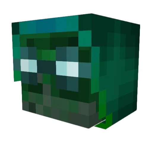 Nhaex Minecraft avatar head, 3D render