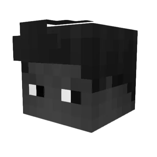 Nhakirusky Minecraft avatar head, 3D render