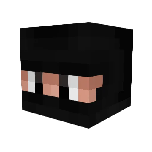 Nhara Minecraft avatar head, 3D render