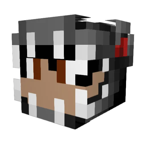 Nhel05 Minecraft avatar head, 3D render