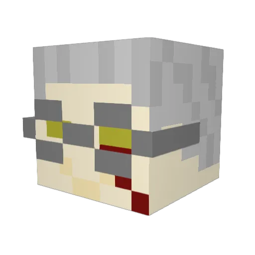 Nhilayne Minecraft avatar head, 3D render