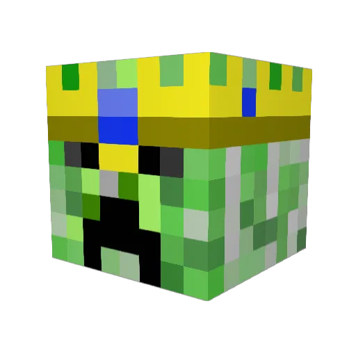 Nhoge30 Minecraft avatar head, 3D render