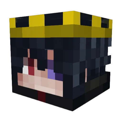 Nhojstar Minecraft avatar head, 3D render