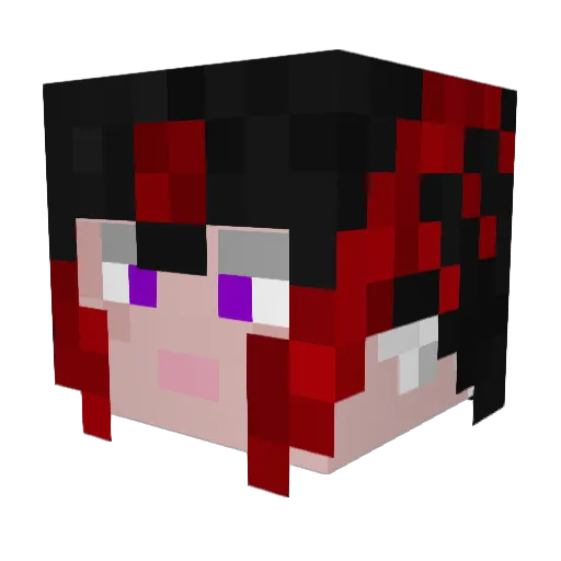 Nhoxus Minecraft avatar head, 3D render