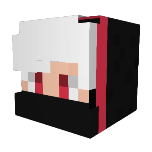 NhrCR Minecraft avatar head, 3D render