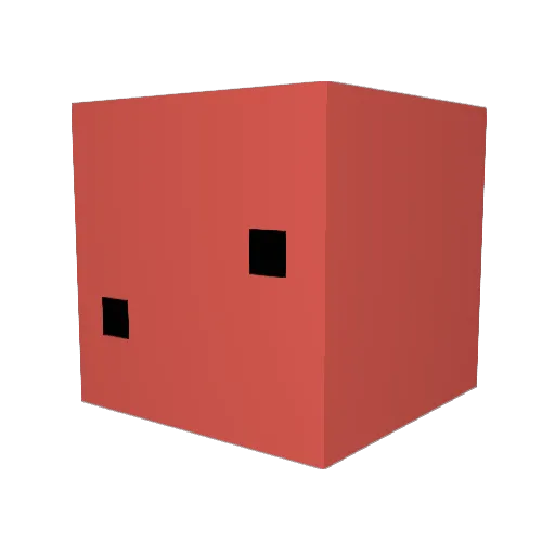Nhrck Minecraft avatar head, 3D render