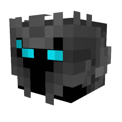 Nhyson Minecraft avatar head, 3D render