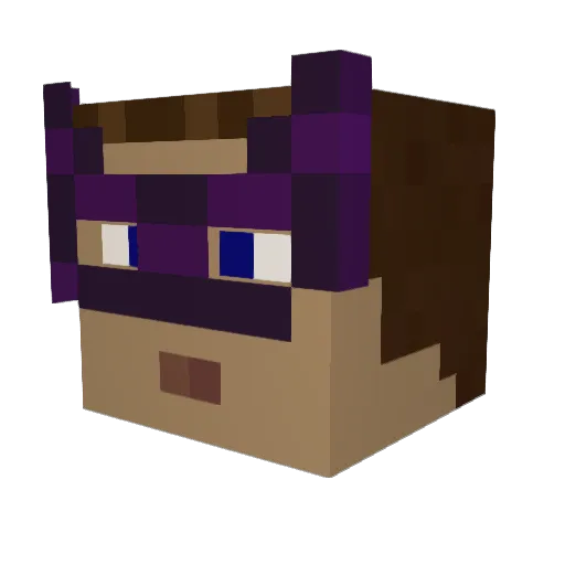 NiCeCrAwLeRmAn Minecraft avatar head, 3D render