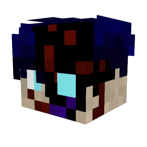 NiCoolwind Minecraft avatar head, 3D render