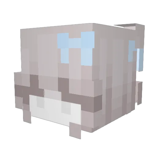 NiFengOvO Minecraft avatar head, 3D render