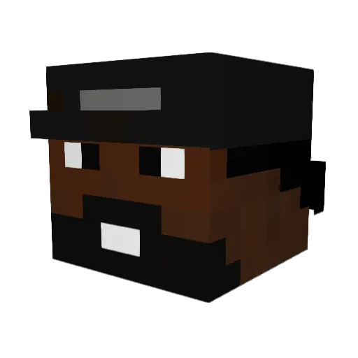 NiKeTrollZZ Minecraft avatar head, 3D render