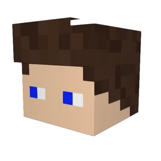 NiKey99_ Minecraft avatar head, 3D render