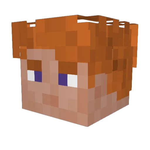 NiKlaYt Minecraft avatar head, 3D render
