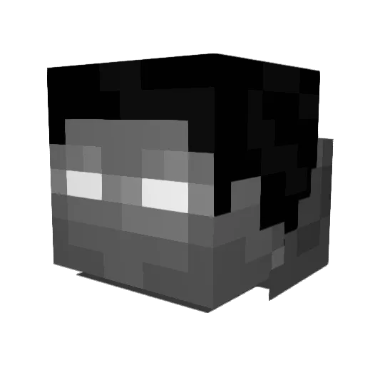 NiKokki Minecraft avatar head, 3D render