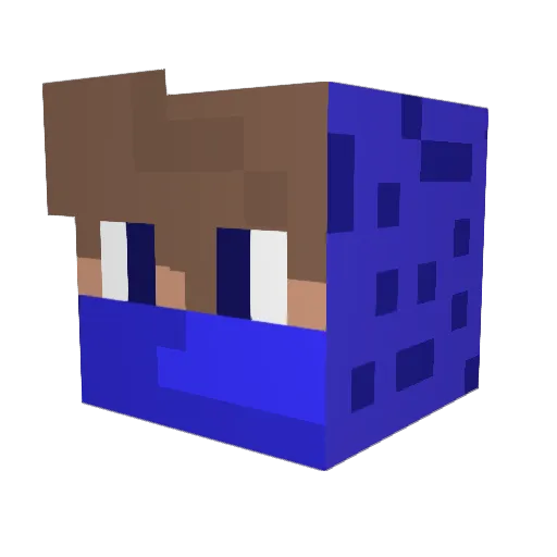 NiMa_Live_ Minecraft avatar head, 3D render