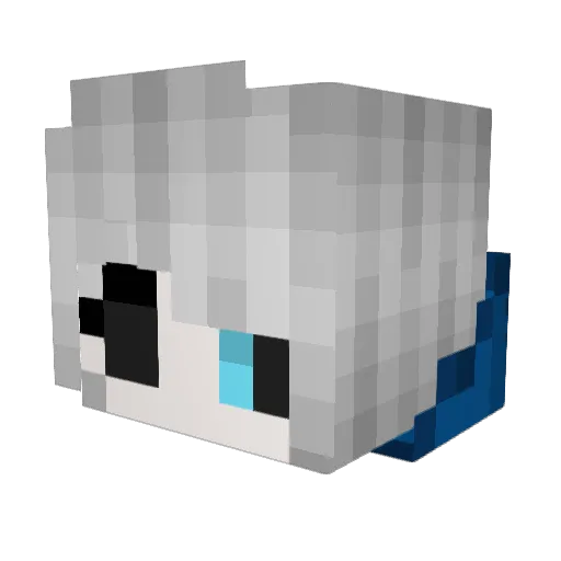 NiNe9nIn Minecraft avatar head, 3D render