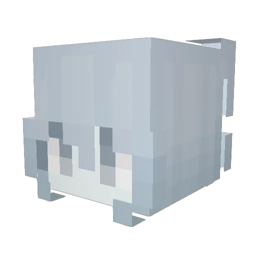 NiShidi Minecraft avatar head, 3D render