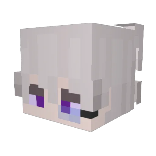 NiTrelon Minecraft avatar head, 3D render