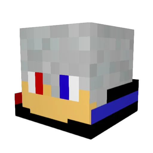NiTrorush_ Minecraft avatar head, 3D render