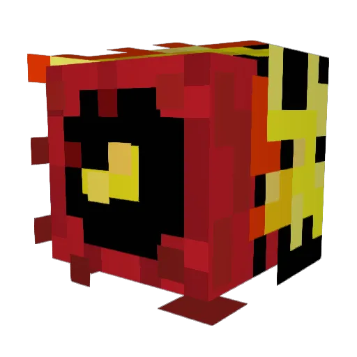 Ni_jen Minecraft avatar head, 3D render
