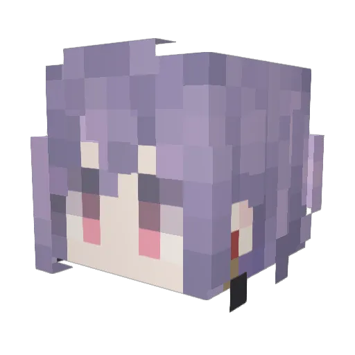 NiaAlreadyExists Minecraft avatar head, 3D render