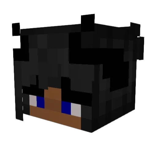 NiaArtsG Minecraft avatar head, 3D render