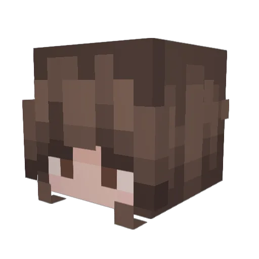 NiaBlue202 Minecraft avatar head, 3D render