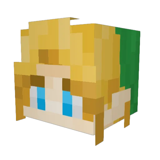 Niagara62 Minecraft avatar head, 3D render