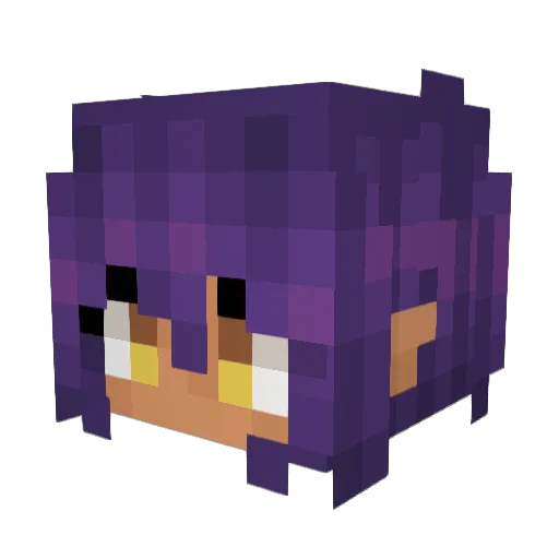 NiahUrehl Minecraft avatar head, 3D render