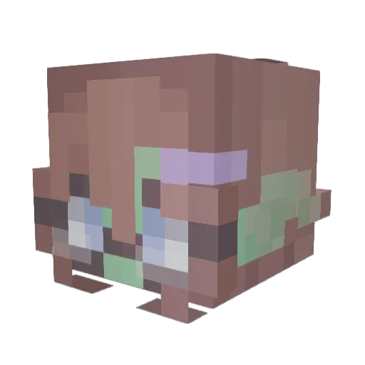 NiakoGoblin Minecraft avatar head, 3D render