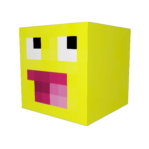 NiallWang Minecraft avatar head, 3D render