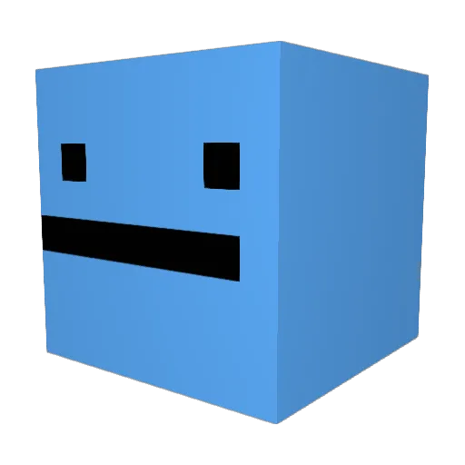Niam2 Minecraft avatar head, 3D render