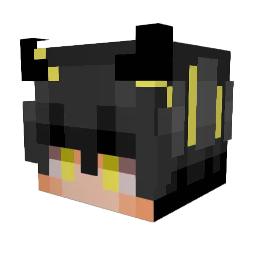 Niamakter Minecraft avatar head, 3D render