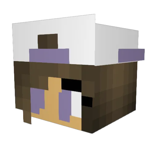 Niamh9800 Minecraft avatar head, 3D render