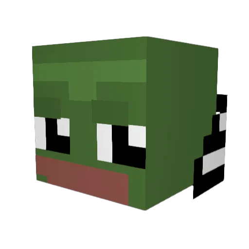 Niar002 Minecraft avatar head, 3D render