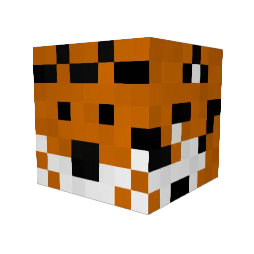 Niary Minecraft avatar head, 3D render