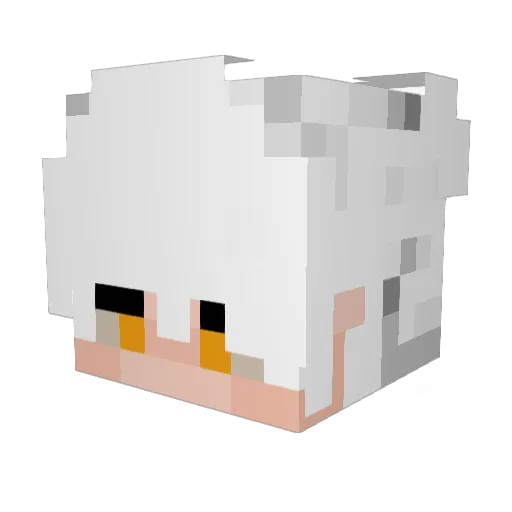 Nibble_UwU Minecraft avatar head, 3D render