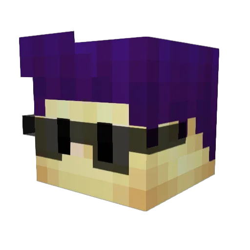 NibblerCDNA Minecraft avatar head, 3D render